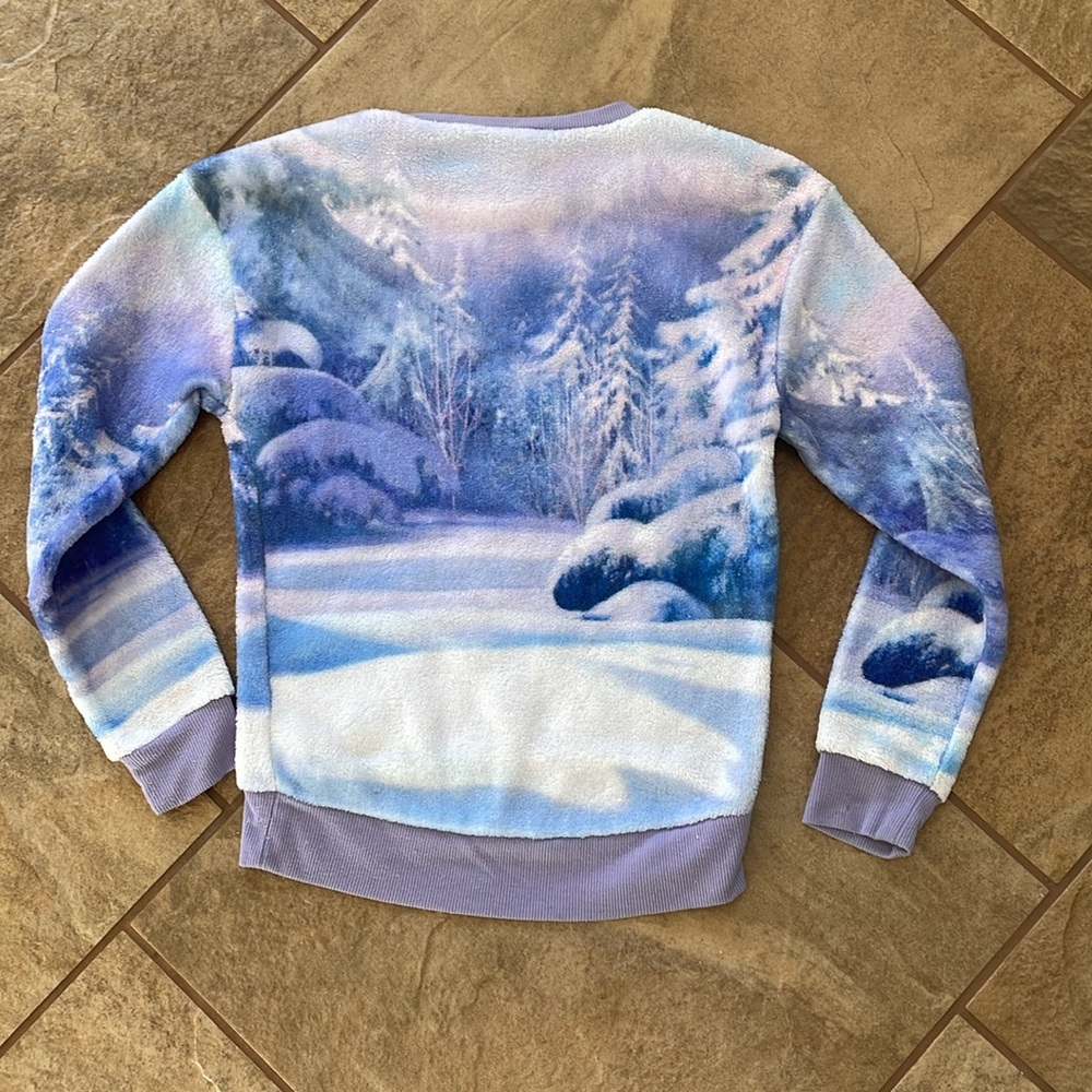 + DISNEY + Girls Olaf Fleece Top - Picture 2 of 8